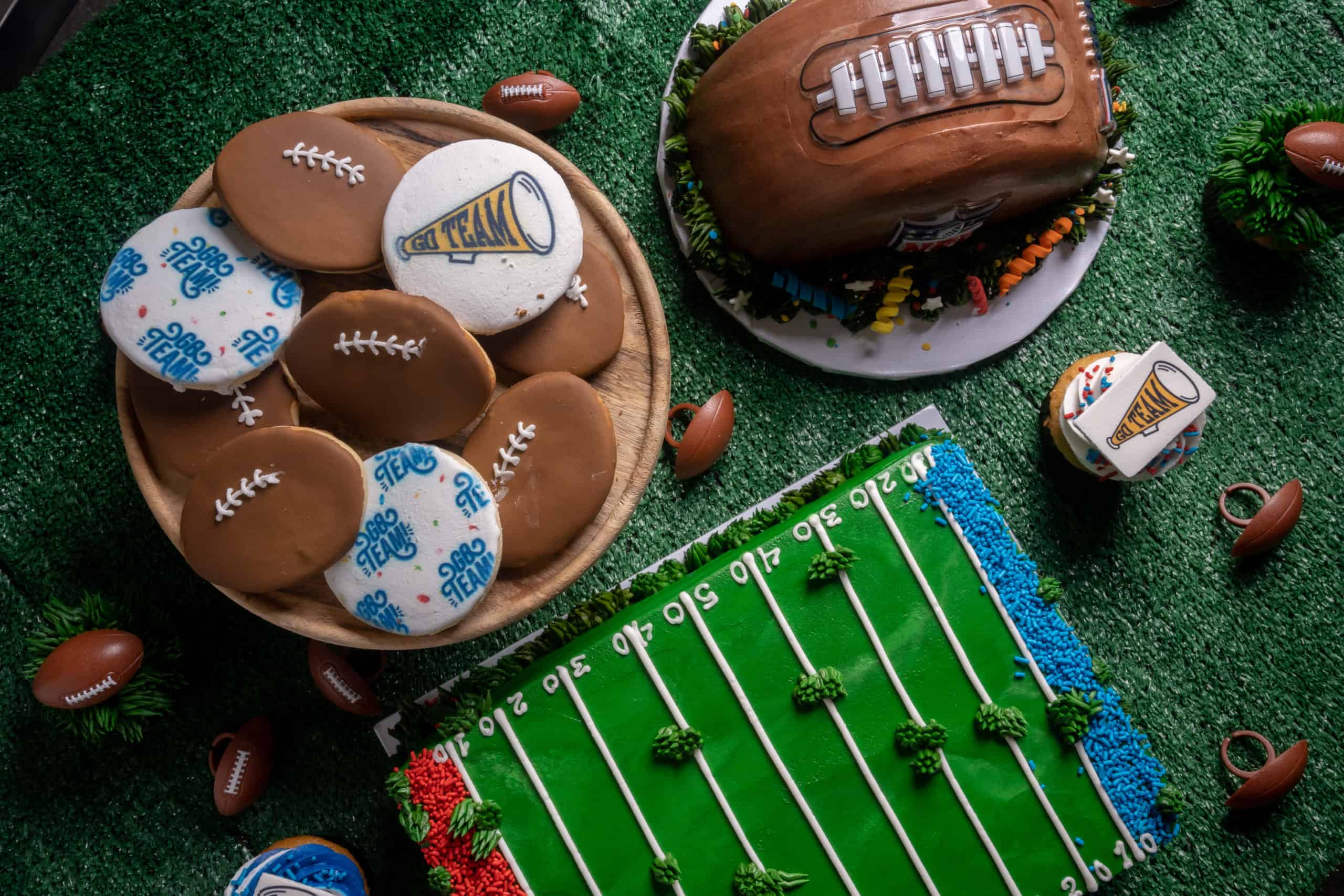 Football Cookies - Cute Cakes Bakery & Café